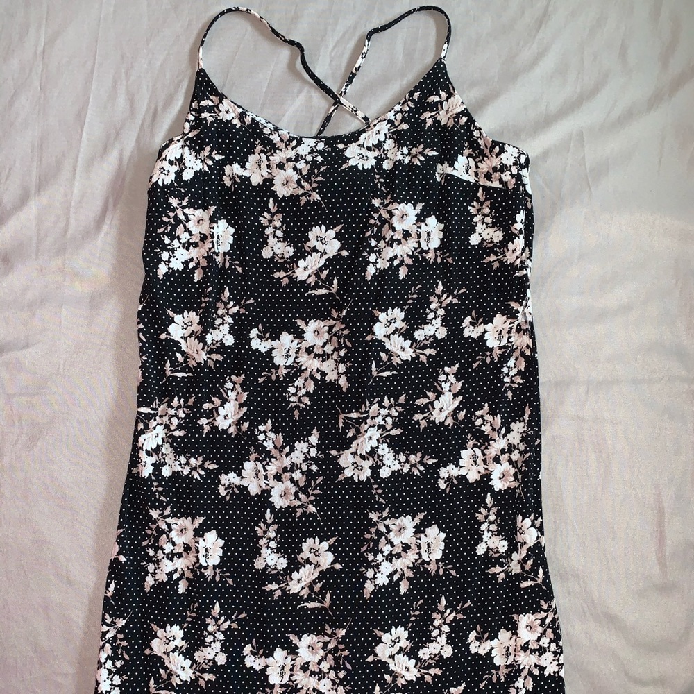 Polka dot floral Dress